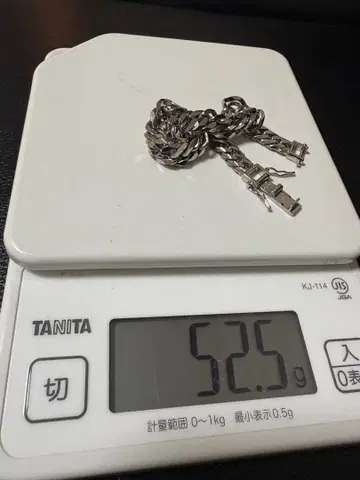 플라티나 6면 w 팔찌 52g