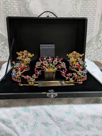 신부 헤어콤 세트 케이스 포함