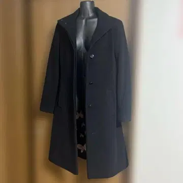 지저스 디아망테 롱 코트 블랙