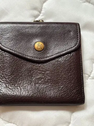 일비종떼 다크 브라운 이단 접이식 지갑