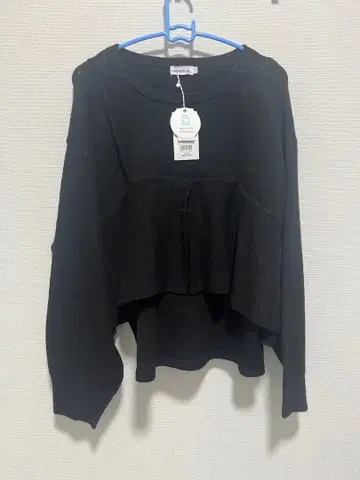 LEPSIM 블랙 니트 긴팔