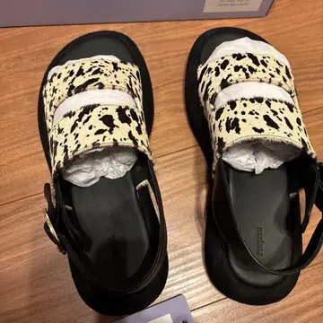 purpure 레오파드 무늬 샌들