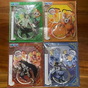 원피스 벌스데이 아크릴 스탠드 4개 세트