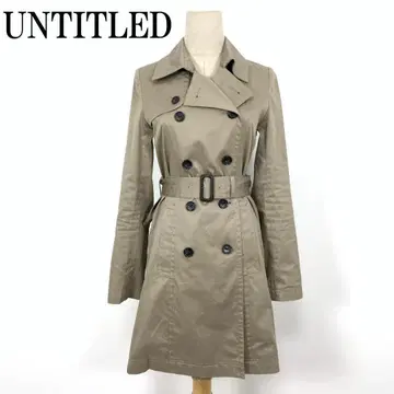 LA6490 언타이틀 코튼 벨트 트렌치코트 베이지 1