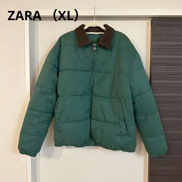 ZARA 그린 컬러 퀼팅 다운 자켓 XL