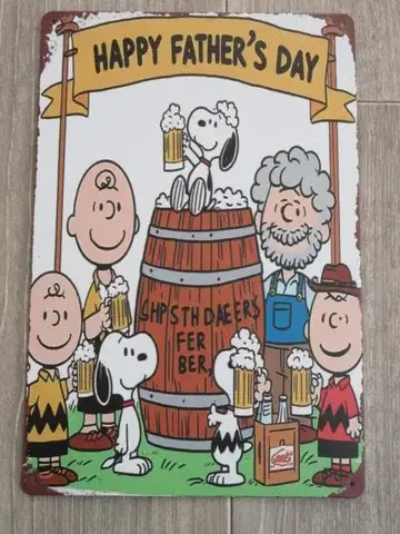 스누피 메탈 사인 양철 간판 62-59