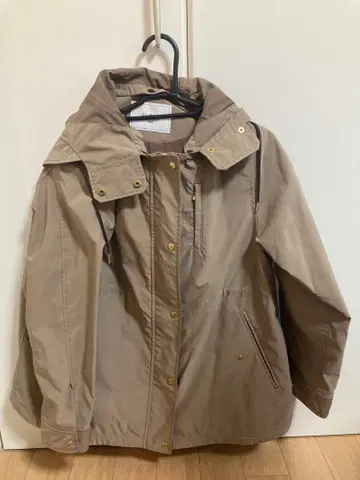 SLOBE IENA 2WAY 미들 밀리터리 후드 블루종 카멜 38