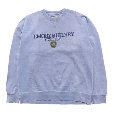 USA 구제 의류 에모리 & 헨리 대학 칼리지 앞 V 맨투맨 트레이닝복