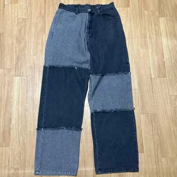 기워 입은 데님 귀여워