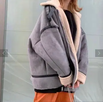 WWG WHO'S WHO gallery 페이크 무스탕 자켓