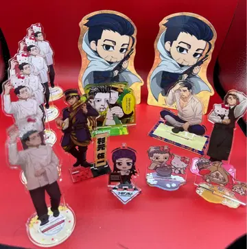 골든 카무이 아이데스 오가타 아크릴 스탠드와 마스코트 인형 등 묶음 판매