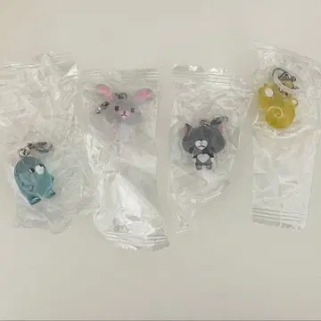 토끼 모피 메지루시 액세서리 4종 세트