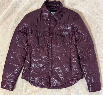 EDWIN 퀼팅 다운 자켓 Y2K 시크 스타일