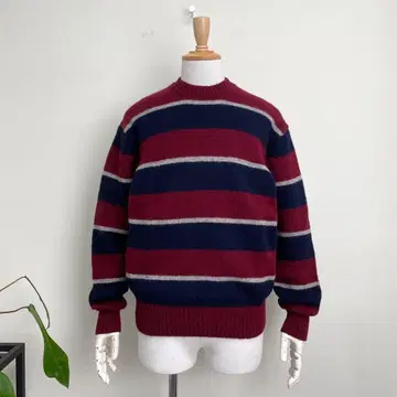 80s 90s GRANBY CLUB 셰틀랜드 울 보더 스웨터