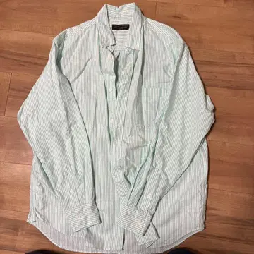 FREAK'S STORE 긴팔 셔츠 민트 그린 스트라이프