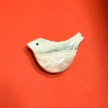 오비 고정 띠 작은 새 야광 조개 천연 한정판 빈티지