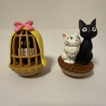 마녀 배달부 키키 바스켓 안의 지지 지지와 릴리 일어서는 고호시 세트