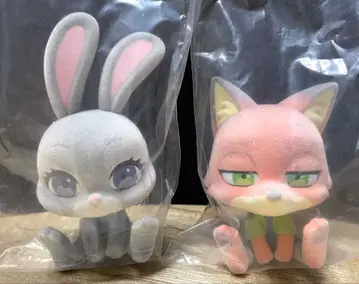 새상품 미개봉 주토피아 앉아 인형 닉 주디 2개 세트