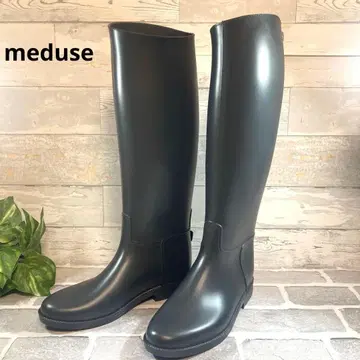 새상품급 meduse 메듀즈 장화 레인부츠 롱 부츠 38 프랑스제