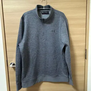 언더아머 남성용 그레이 집업 셔츠 XL 사이즈