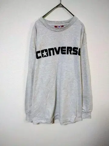 컨버스 레어 미국제 90년대 롱T 남성용 L 그레이 면 빈티지