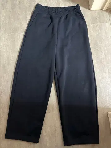 [ 정가 3,990엔 ] 유니클로C 맨투맨 와이드 팬츠 네이비 S