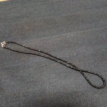 블랙 스피넬 목걸이 2개 세트! 액막이에. 미사용 새상품!