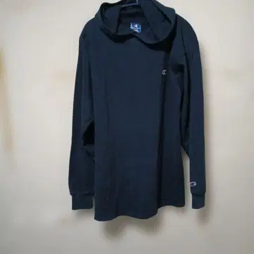 90s 챔피온 얇은 소재 후드 맨투맨 M 네이비 USA제