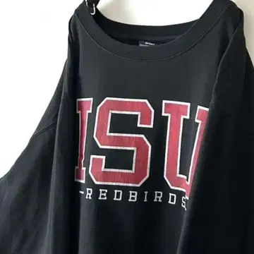 MV 스포츠 ISU REDBIRDS 맨투맨 XL 블랙 블랙 구제 의류