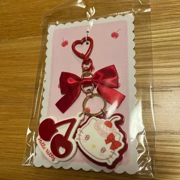 쇼비도 키티 체리 리본 키링