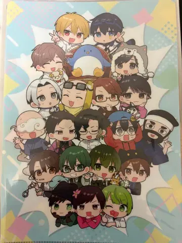 타카다 마을 클리어 파일 묶음 판매 6장 세트 (덤 스티커 포함)