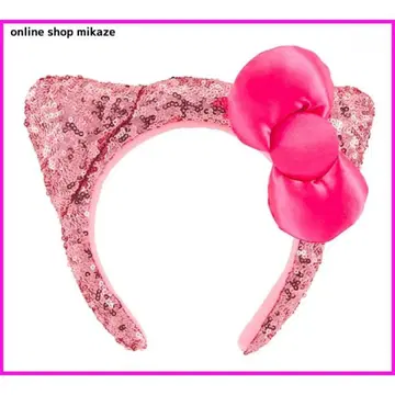 키티 스팽글 머리띠