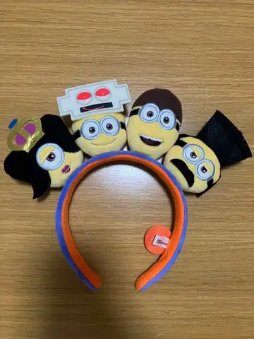 미니언 머리띠 봉제 인형