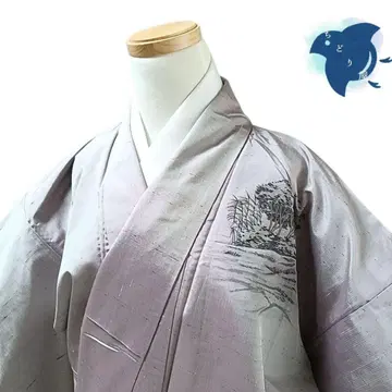 C36 치도리야 기모노 츠케사게 순수 실크