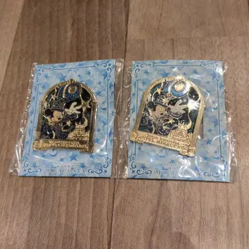 도쿄디즈니씨 10주년 기념 핀 배지 2개 세트 호텔 미라코스타
