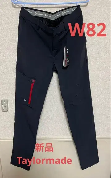 새상품 Taylor Made 남성용 스톰 플리스 그리드 팬츠 W82 블랙