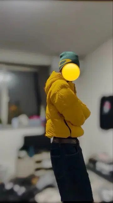 구제 다운 자켓 짧은 기장 드로 코드 y2k 테크