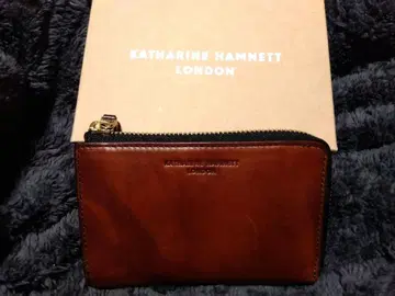 캐서린 햄넷 L 지퍼 박스 이단 접이식 지갑