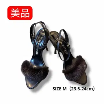 COMEX 블랙 하이힐 퍼 포함 파티