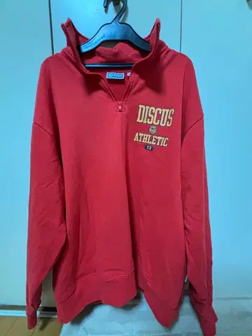 DISCUS ATHLETIC 레드 맨투맨 M