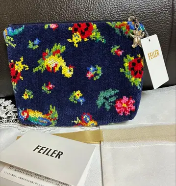 새상품 페이러 FEILER 하이디 파우치 네이비
