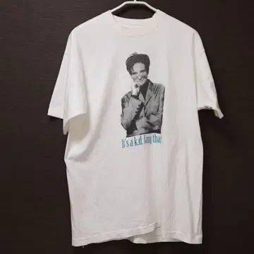 80's k.d. lang 밴드 T셔츠 화이트