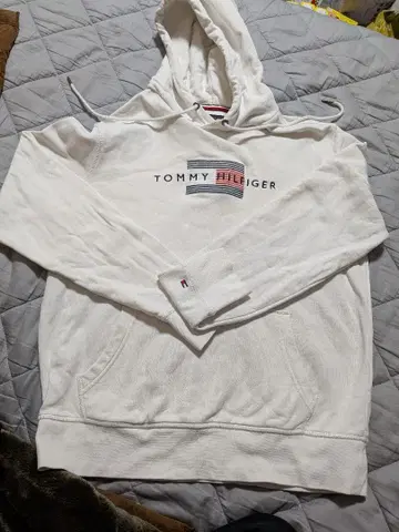 TOMMY HILFIGER 화이트 후드티 M