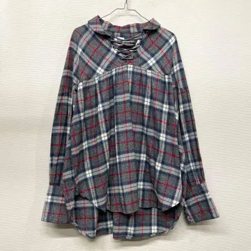 AiE 체크 풀오버 스모크