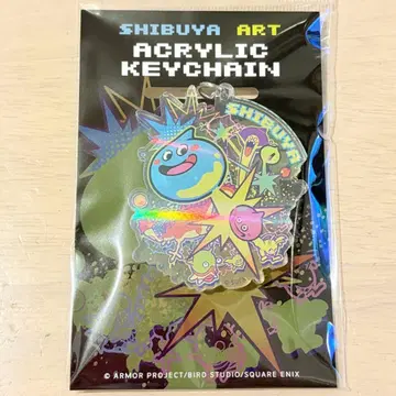 드래곤 퀘스트 아크릴 키링 슬라임 시부야 아트 한정판 새상품