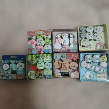 스미코구라시 마스코트 지우개 2개, 가게 놀이 지우개 5개 세트