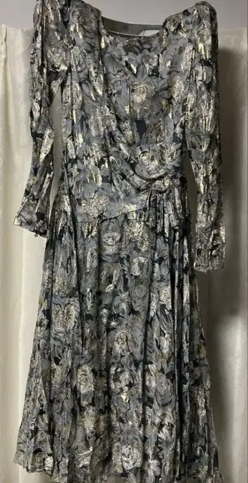 긴팔 무릎 기장 원피스 파티 드레스 9호