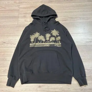 WIND AND SEA 후드티 L 그레이