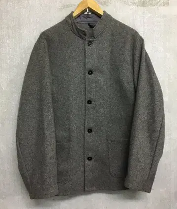 80s 90s 유로 빈티지 울 스탠드 카라 자켓