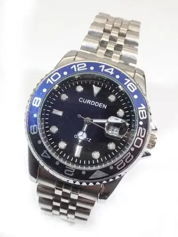 CURDDEN 쿼츠 손목시계 블랙/블루